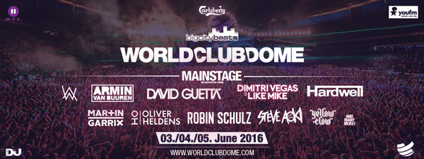 Party Flyer: BigCityBeats WORLD CLUB DOME 2016 am 03.06.2016 in Frankfurt am Main